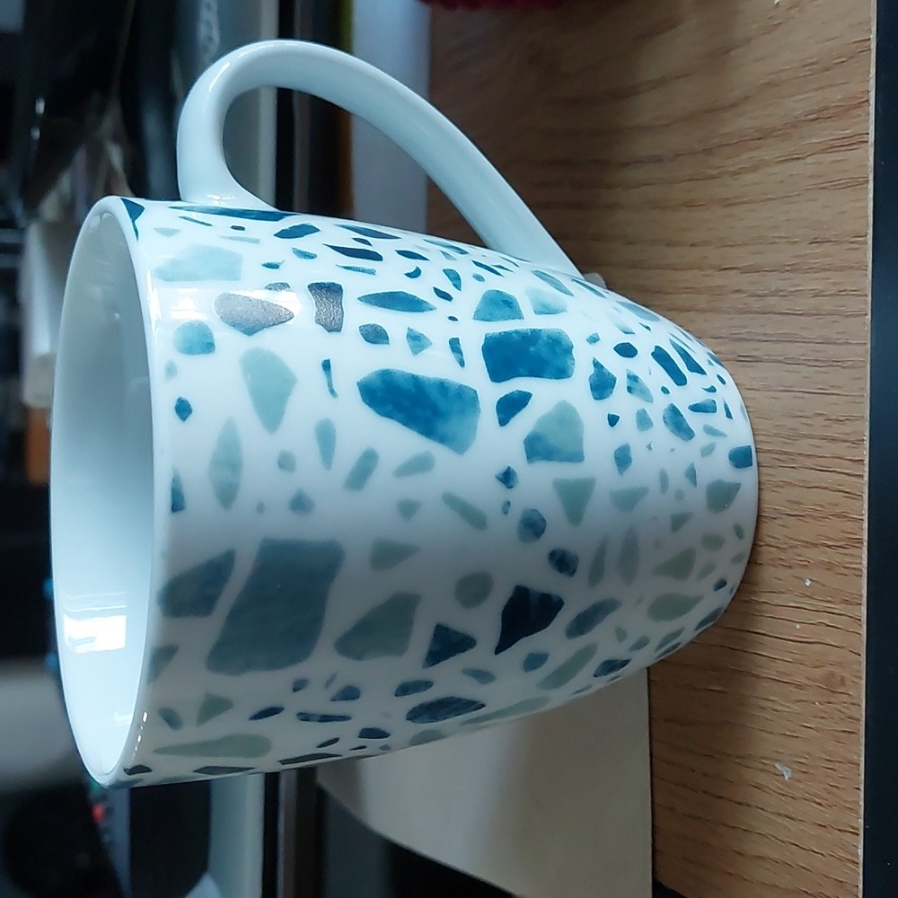 3/8$⚡Blue speckled mug